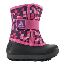 Kamik zimowe buty wodne Waterbug 7 (łatwe zakładanie dla dzieci) różowe dla małych dzieci